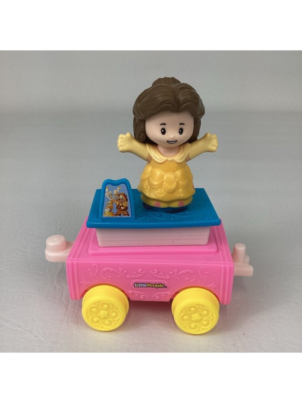 Fisher Price Little People Disney Princess Parade Beauty the Beast Belle Float